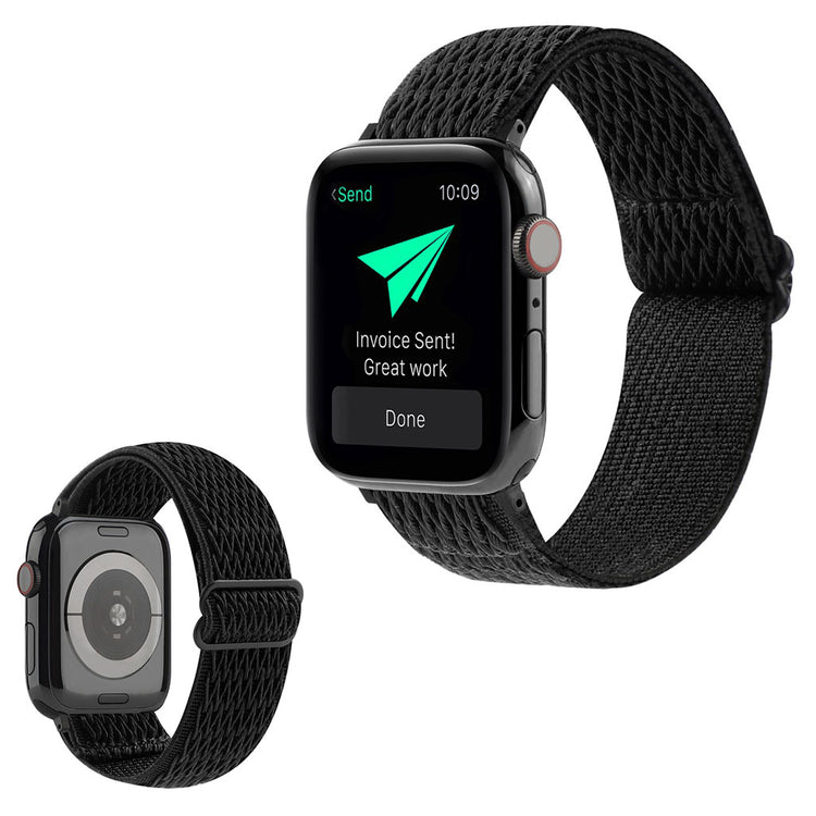 Helt vildt fint Universal Apple Nylon Rem - Sort#serie_8