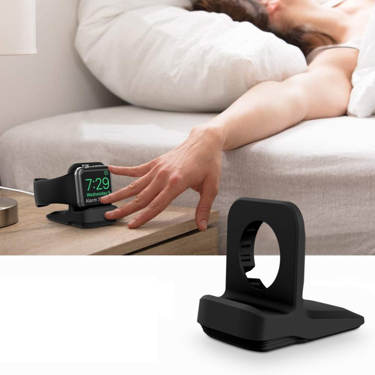 Universal Apple Smartwatch Silikone Holder - Sort#serie_1