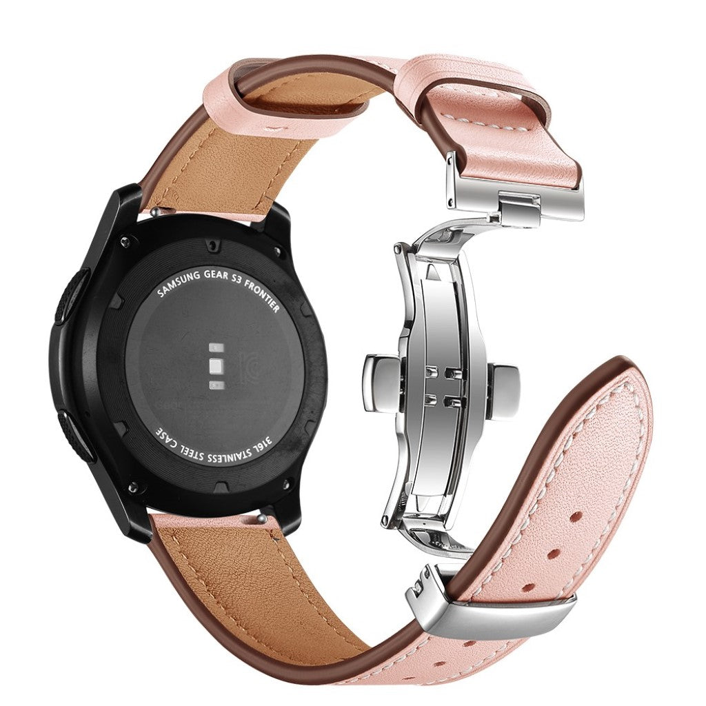  Samsung Gear S3 / Samsung Gear S3 Frontier Ægte læder Rem - Pink#serie_14