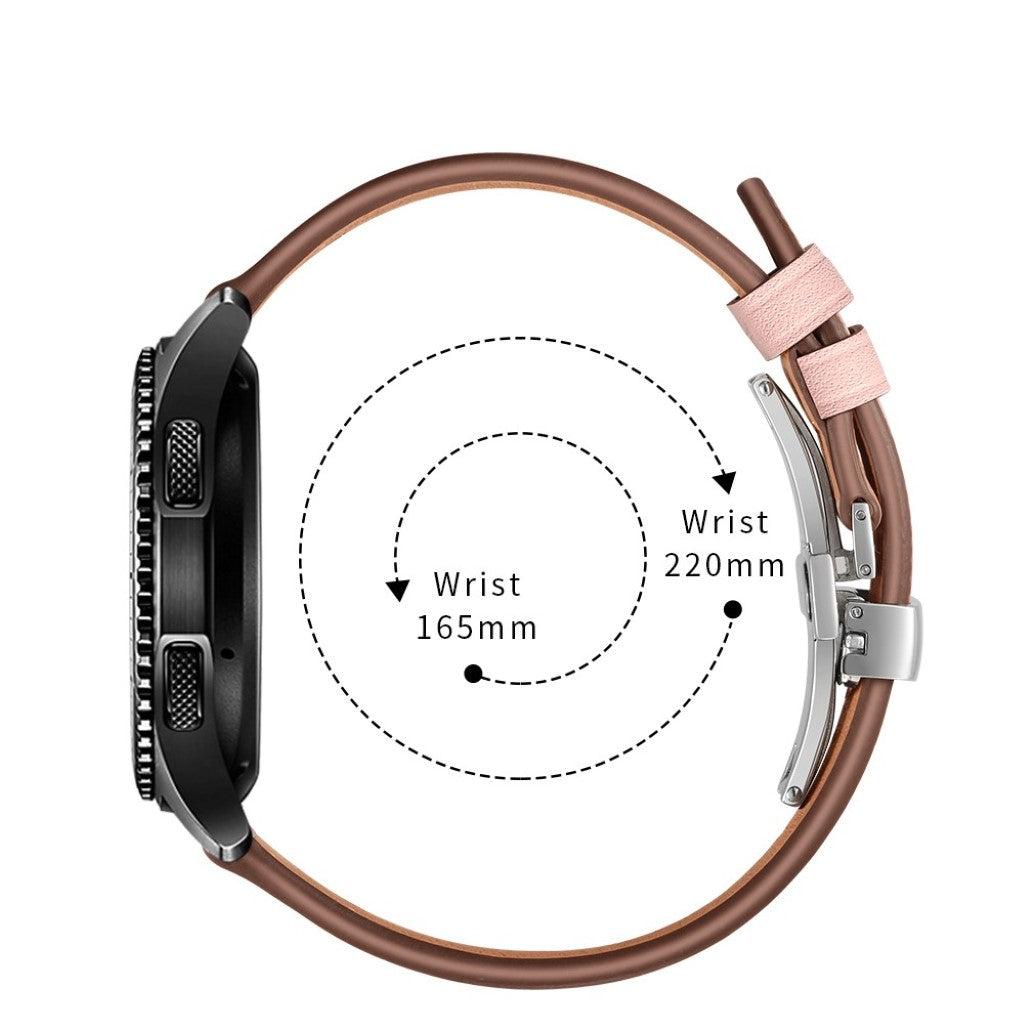  Samsung Gear S3 / Samsung Gear S3 Frontier Ægte læder Rem - Pink#serie_14