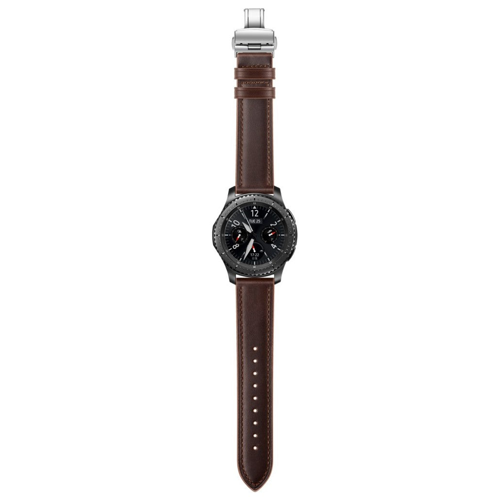  Samsung Gear S3 / Samsung Gear S3 Frontier Ægte læder Rem - Brun#serie_18