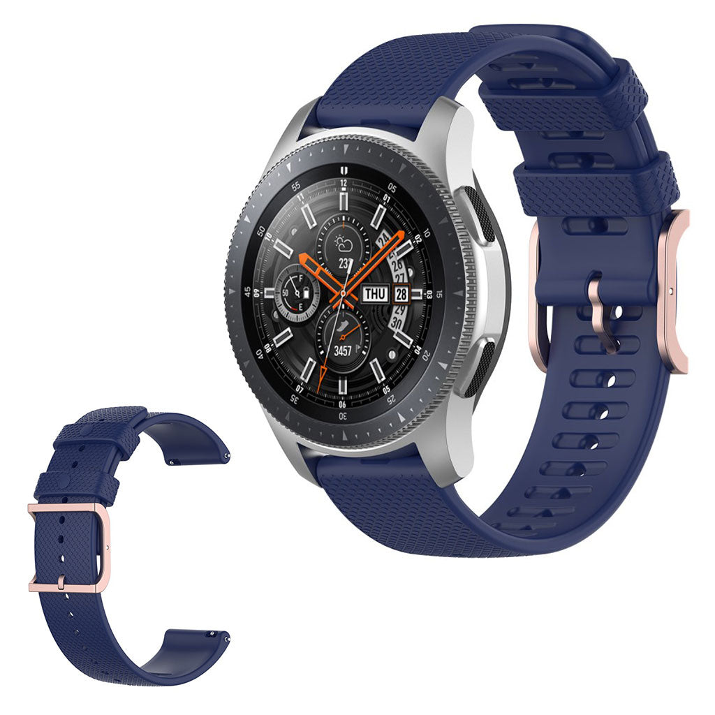  Samsung Galaxy Watch 3 (45mm) / Samsung Galaxy Watch (46mm) Silikone Rem - Blå#serie_10