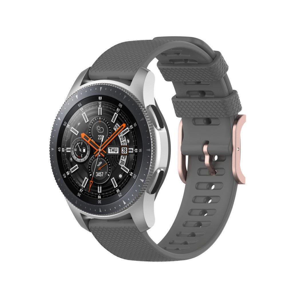  Samsung Galaxy Watch 3 (45mm) / Samsung Galaxy Watch (46mm) Silikone Rem - Sølv#serie_2