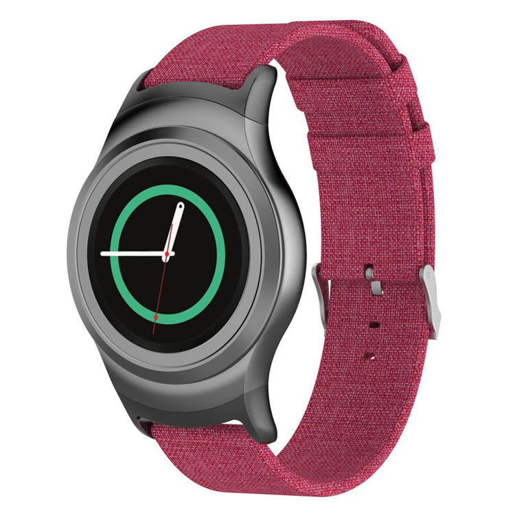 Helt vildt fantastisk Samsung Gear S2 Nylon Rem - Rød#serie_2