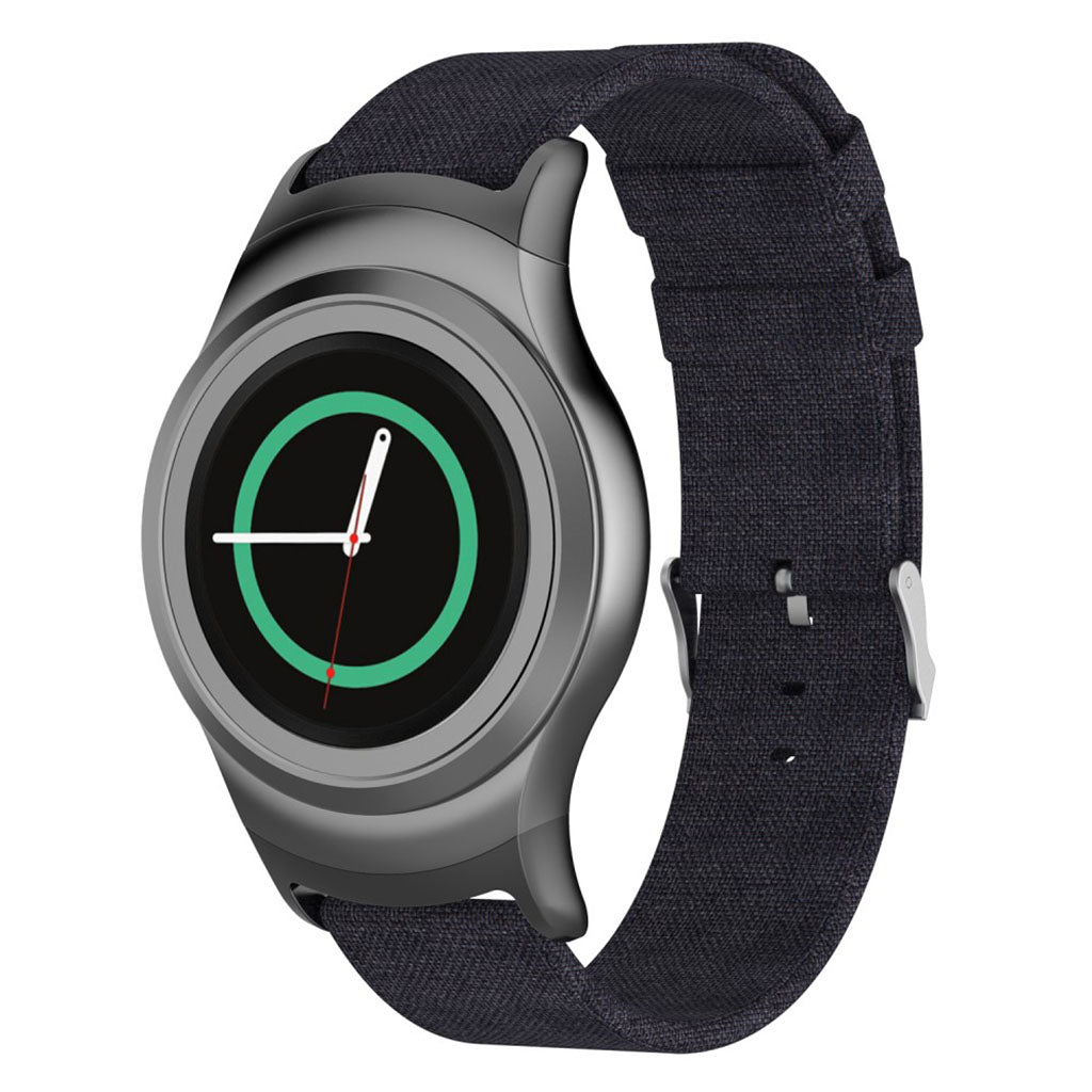 Helt vildt fantastisk Samsung Gear S2 Nylon Rem - Sort#serie_4