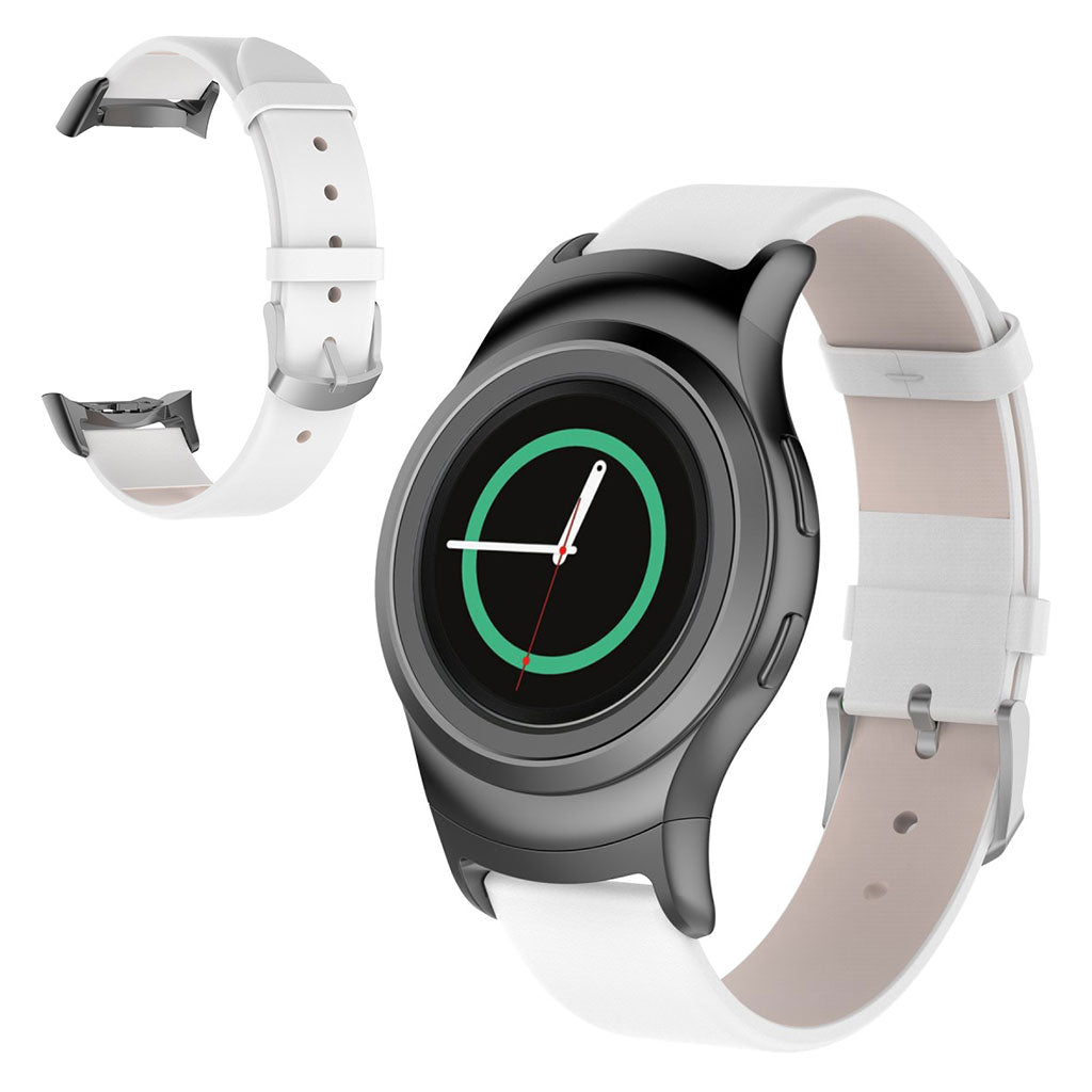 Mega pænt Samsung Gear S2 Kunstlæder Rem - Hvid#serie_2