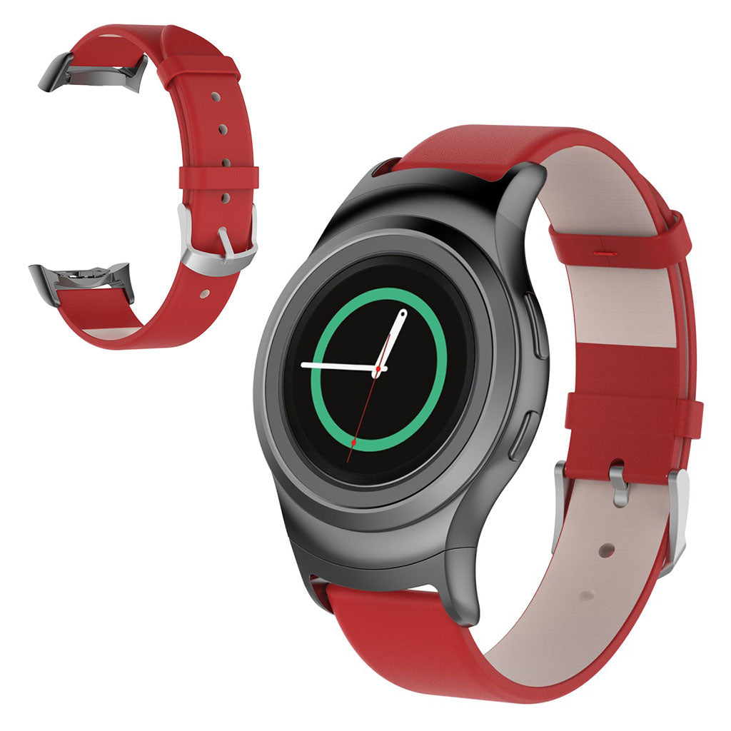 Mega pænt Samsung Gear S2 Kunstlæder Rem - Rød#serie_3