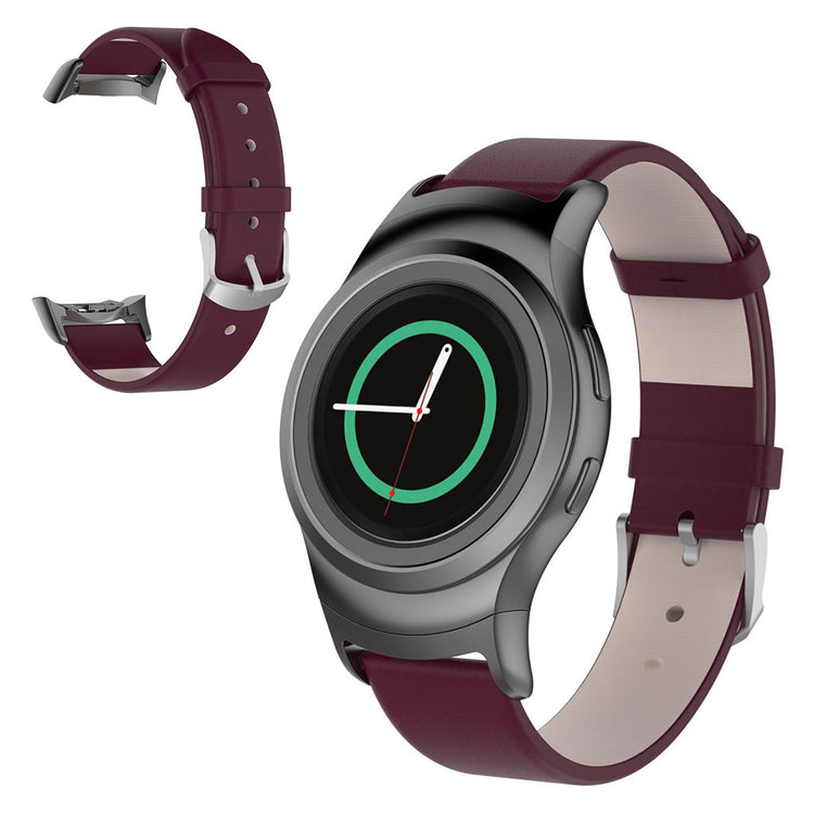 Mega pænt Samsung Gear S2 Kunstlæder Rem - Rød#serie_5