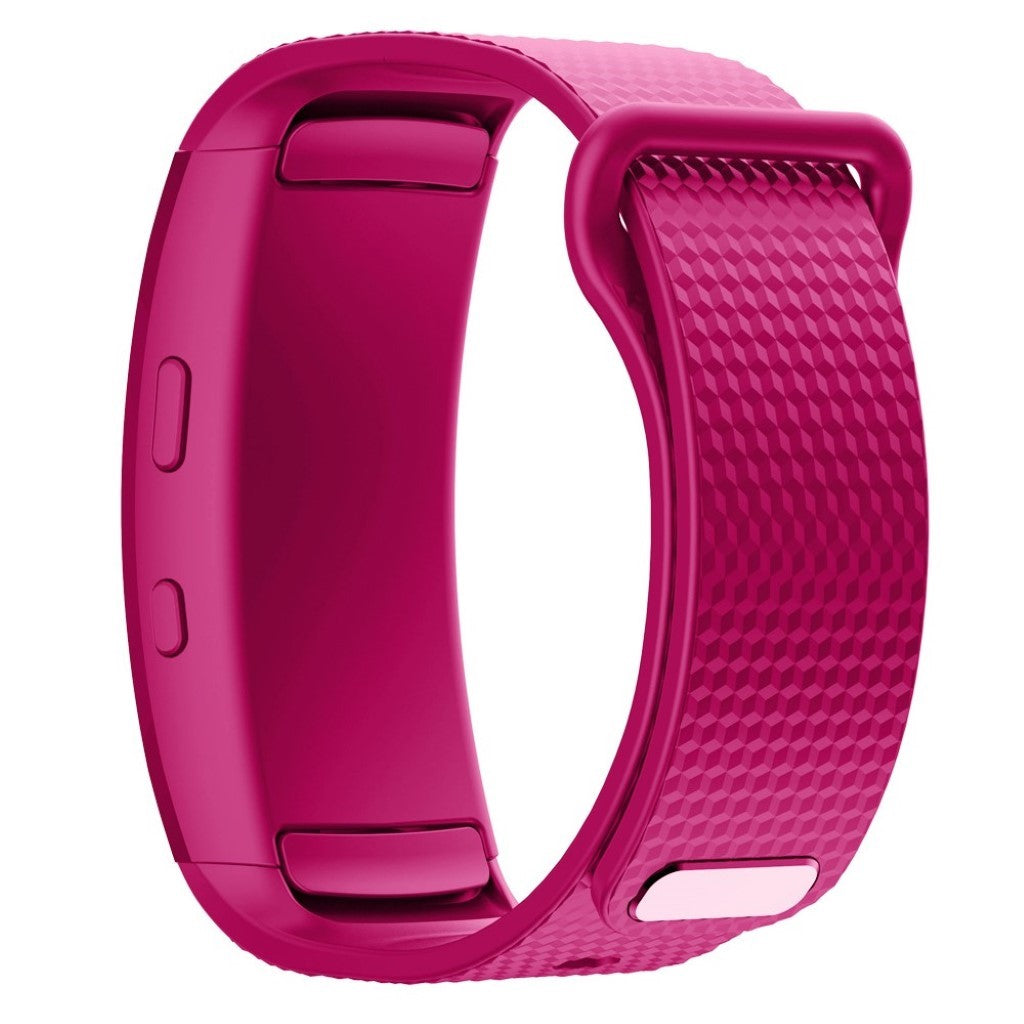 Rigtigt hårdfør Samsung Gear Fit2 Silikone Rem - Størrelse: S - Pink#serie_5