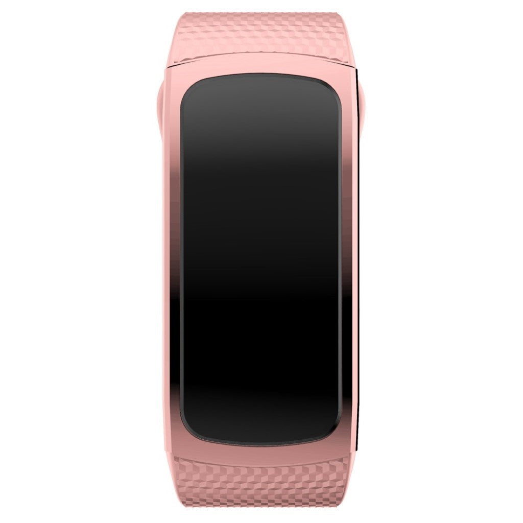 Rigtigt hårdfør Samsung Gear Fit2 Silikone Rem - Størrelse: S - Pink#serie_6