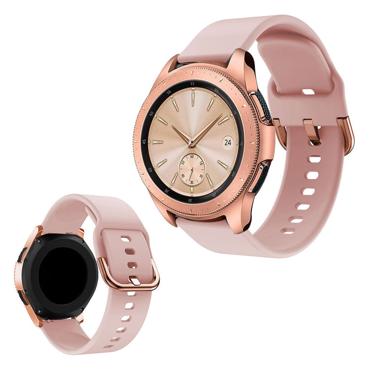 Helt vildt fed Samsung Galaxy Watch (42mm) Silikone Rem - Pink#serie_4