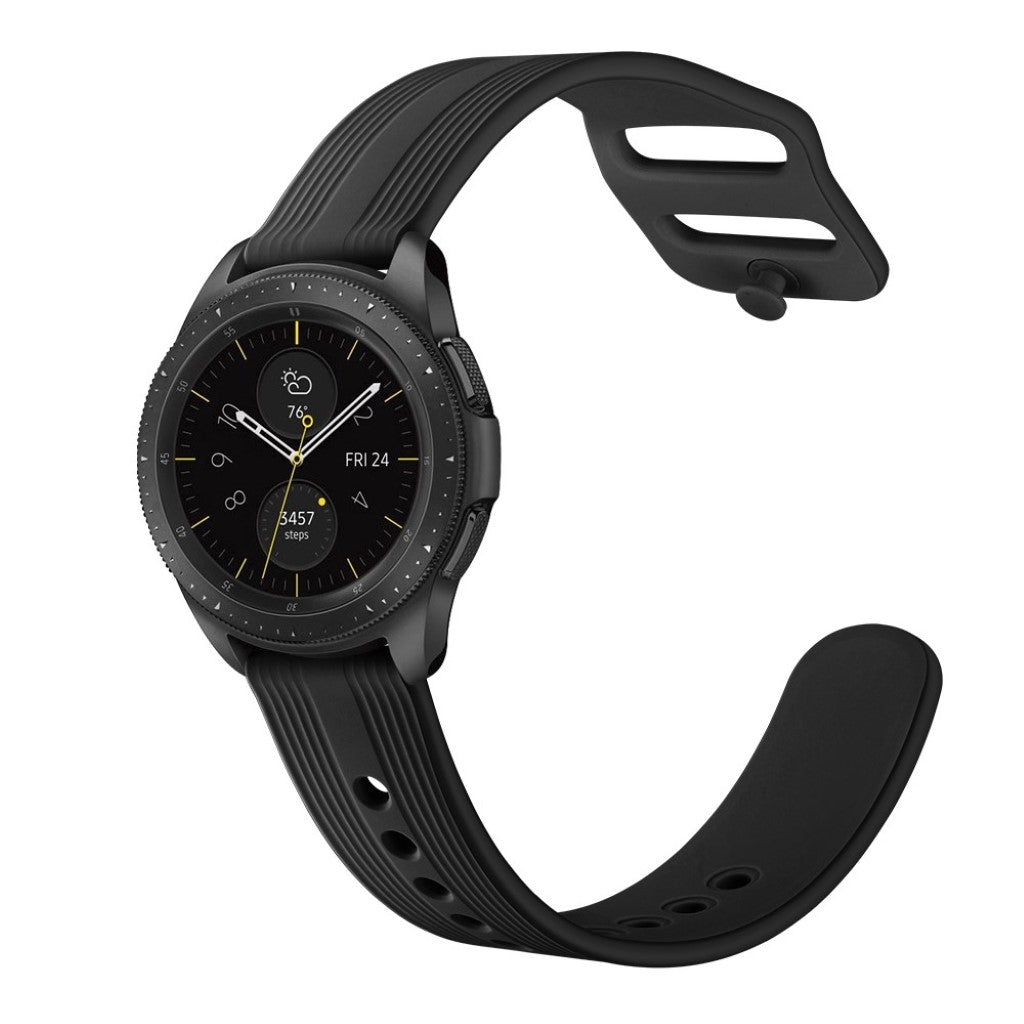 Rigtigt sejt Samsung Galaxy Watch (42mm) Silikone Rem - Sort#serie_1
