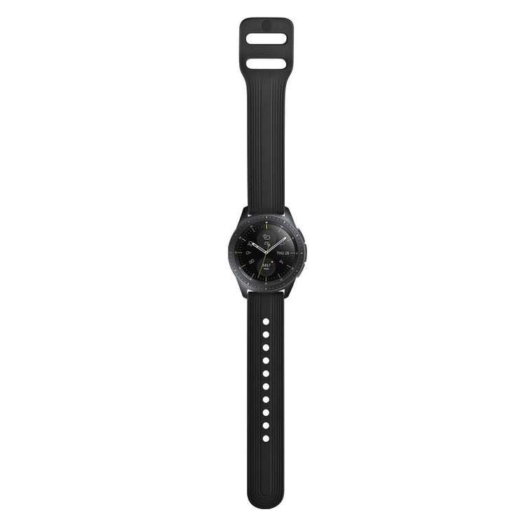 Rigtigt sejt Samsung Galaxy Watch (42mm) Silikone Rem - Sort#serie_1