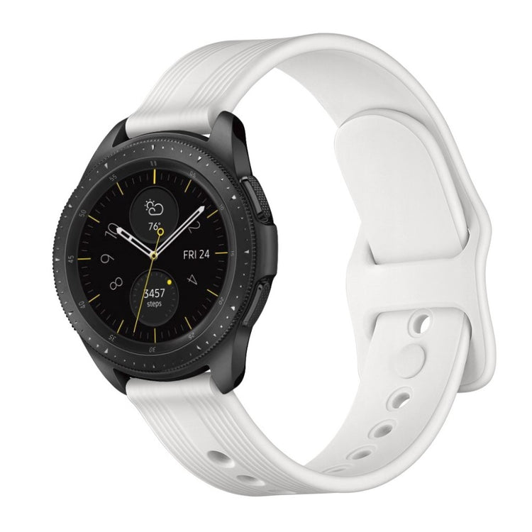 Rigtigt sejt Samsung Galaxy Watch (42mm) Silikone Rem - Hvid#serie_2