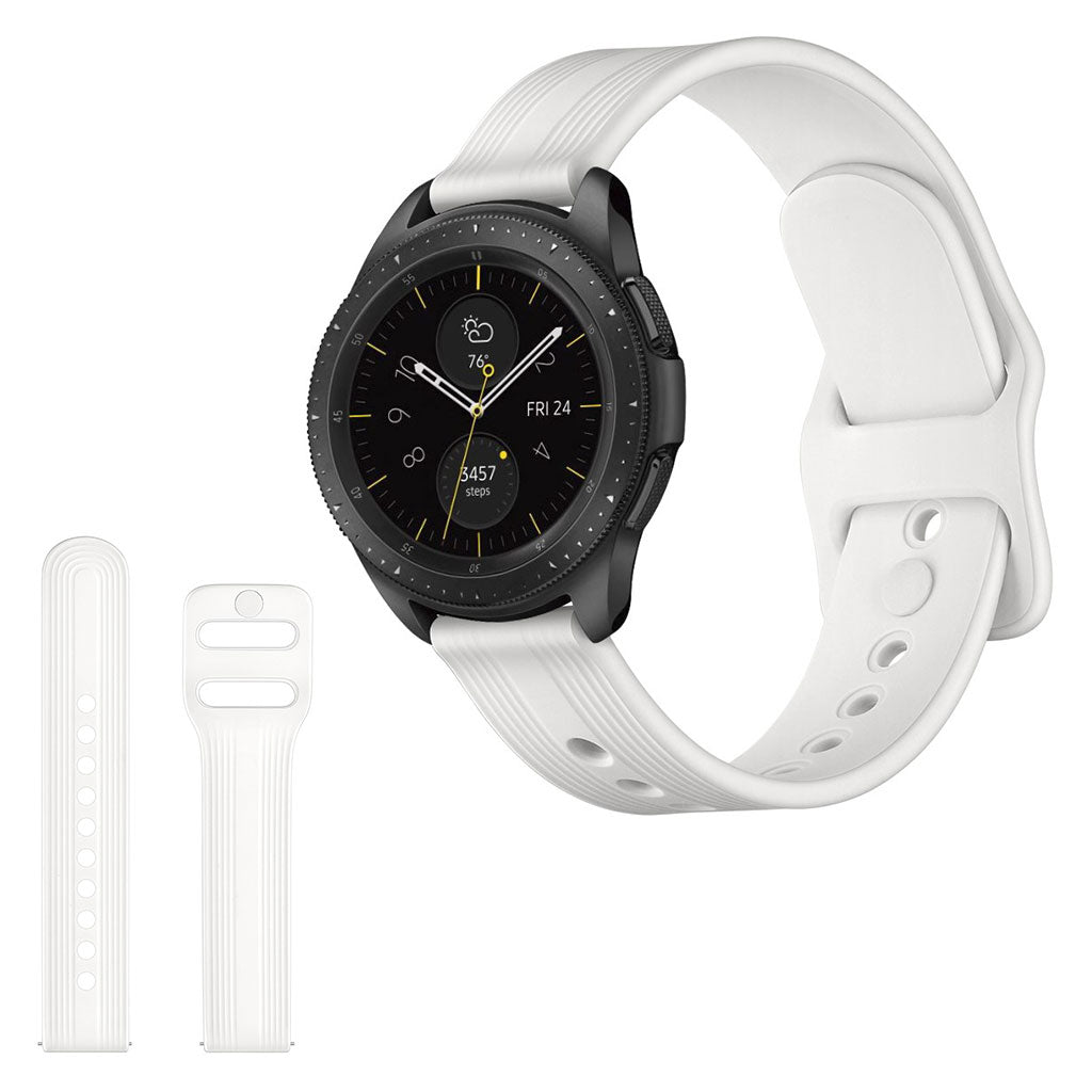 Rigtigt sejt Samsung Galaxy Watch (42mm) Silikone Rem - Hvid#serie_2