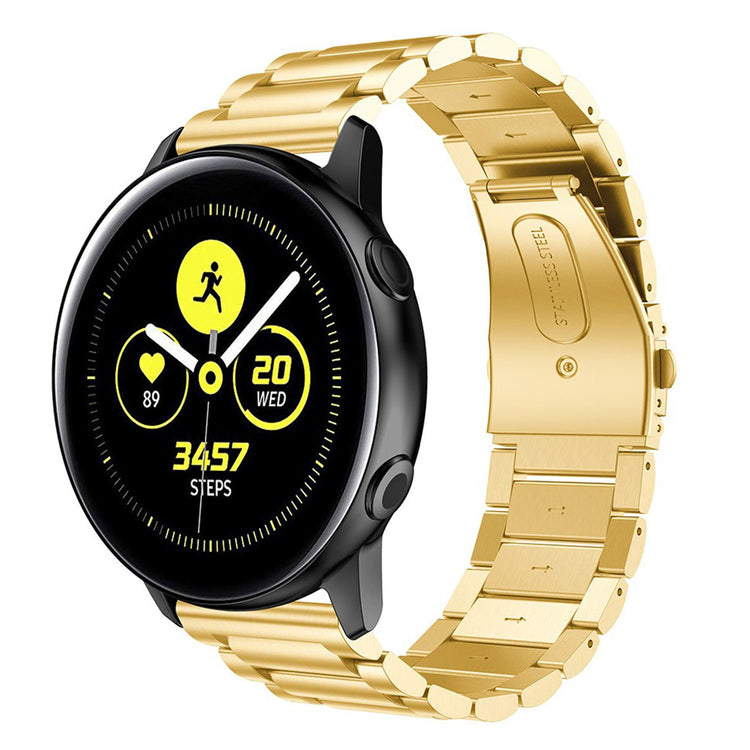 Mega holdbart Samsung Galaxy Watch Active Metal Rem - Guld#serie_4