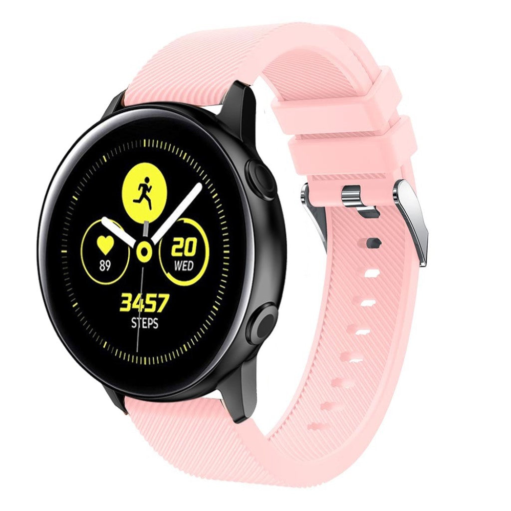 Meget cool Samsung Galaxy Watch Active Silikone Rem - Pink#serie_4