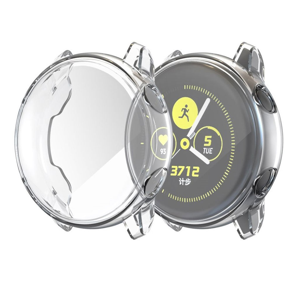 Meget Fint Samsung Galaxy Watch Active Silikone Cover - Gennemsigtig#serie_025