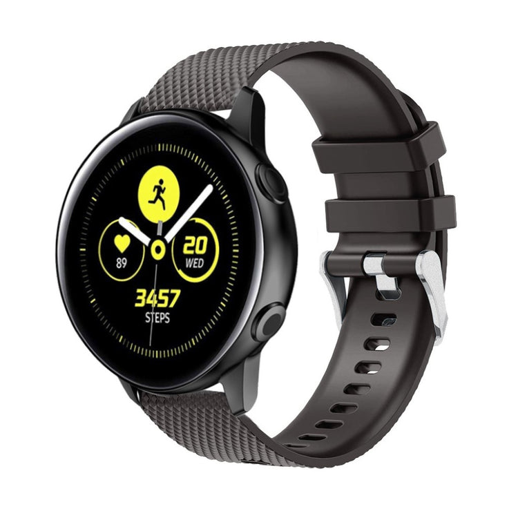 Meget elegant Samsung Galaxy Watch Active Silikone Rem - Sort#serie_4