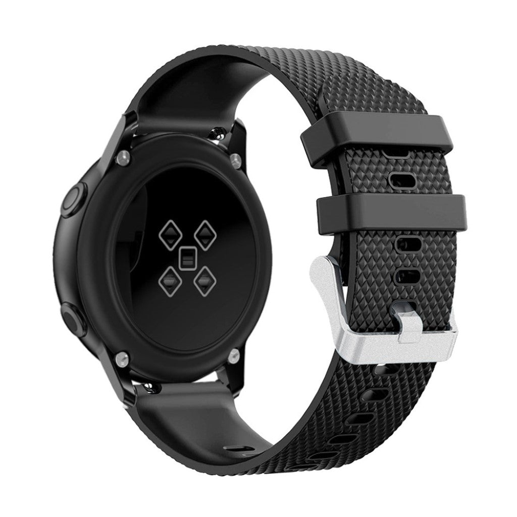 Meget elegant Samsung Galaxy Watch Active Silikone Rem - Sort#serie_4