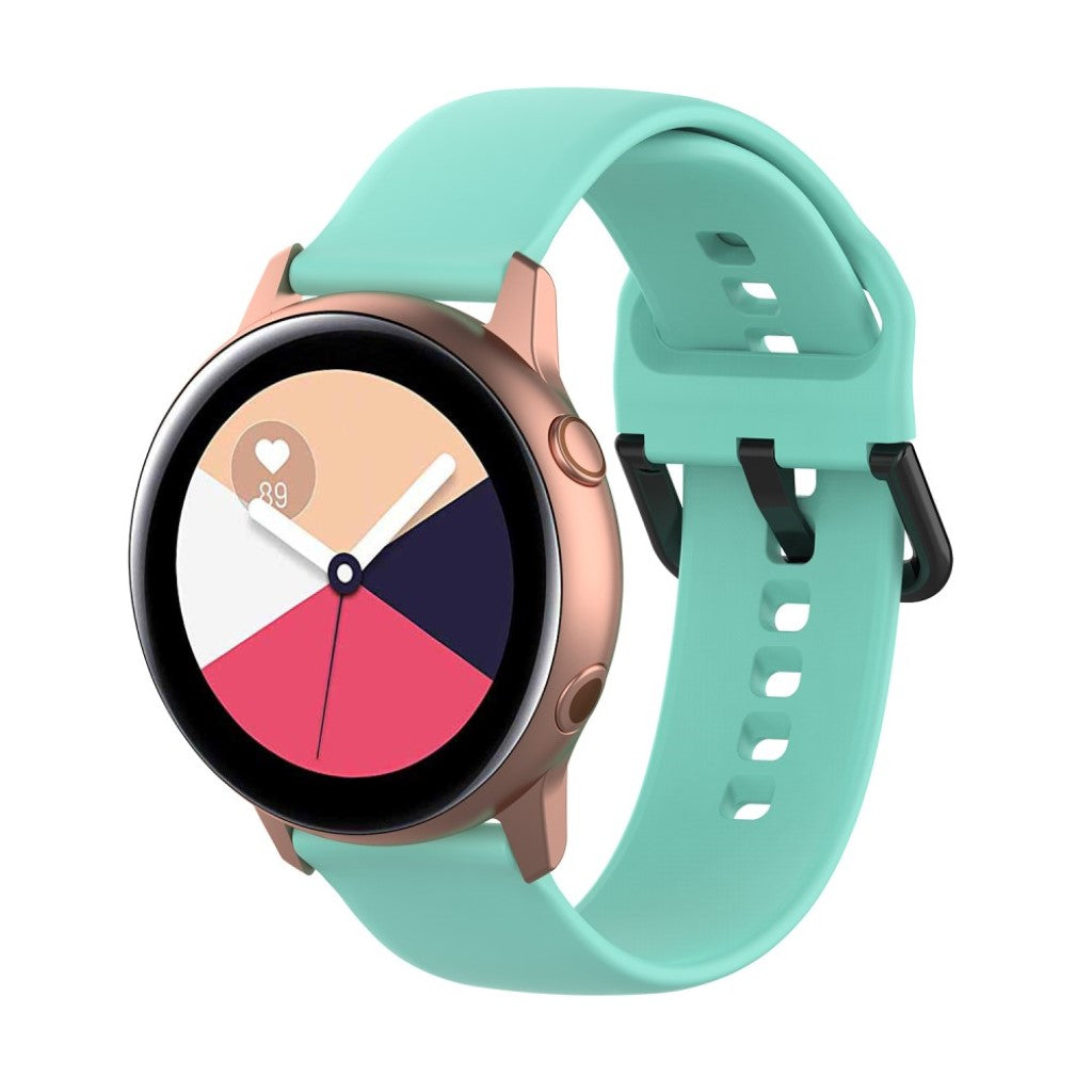 Tidsløst Samsung Galaxy Watch Active Silikone Rem - Grøn#serie_5