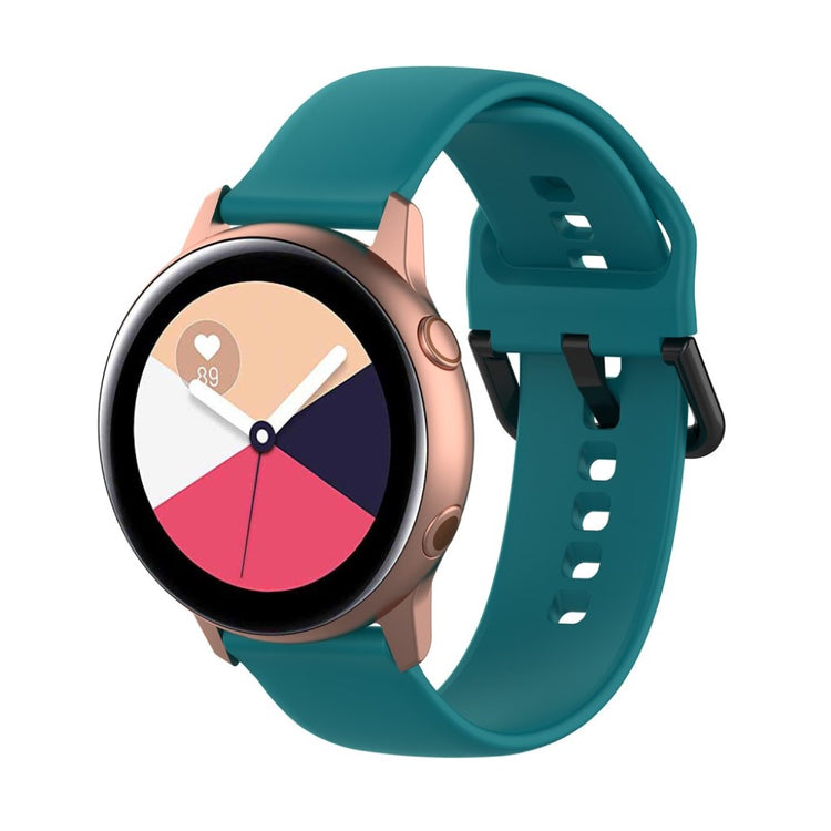 Tidsløst Samsung Galaxy Watch Active Silikone Rem - Grøn#serie_7