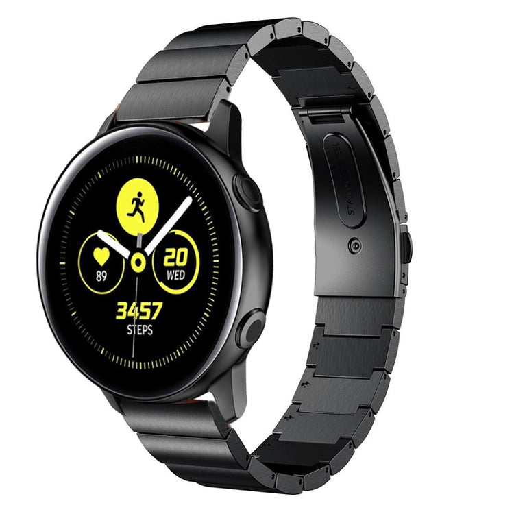 Meget skøn Samsung Galaxy Watch Active Metal Rem - Sort#serie_1