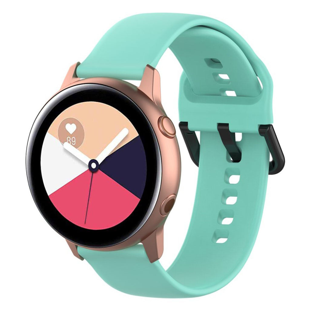 Rigtigt smuk Samsung Galaxy Watch Active Silikone Rem - Grøn#serie_7