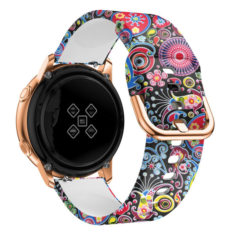 Skøn Samsung Galaxy Watch Active Silikone Rem - Flerfarvet#serie_4