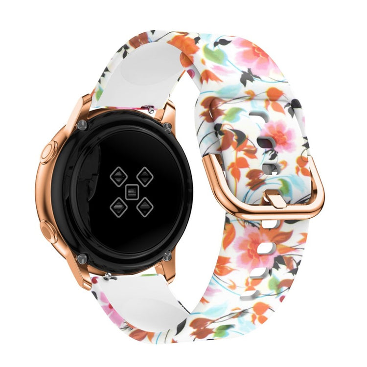 Skøn Samsung Galaxy Watch Active Silikone Rem - Flerfarvet#serie_7