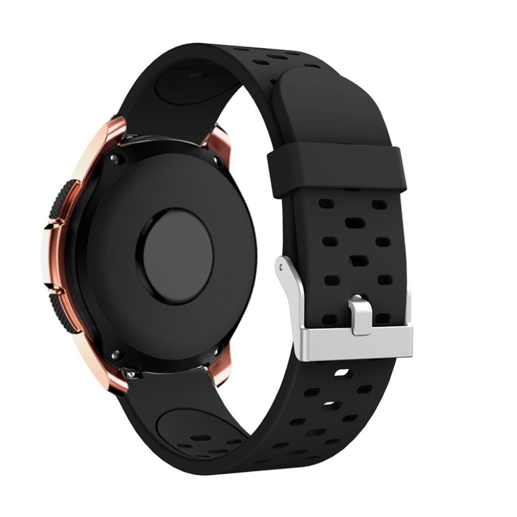 Meget nydelig Samsung Galaxy Watch Active Silikone Rem - Sort#serie_1