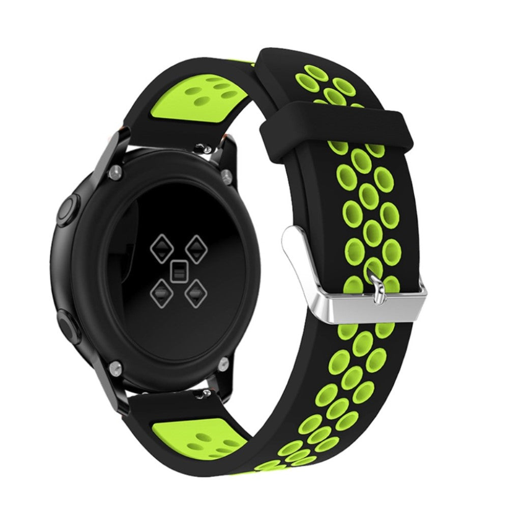 Mega skøn Samsung Galaxy Watch Active Silikone Rem - Sort#serie_1