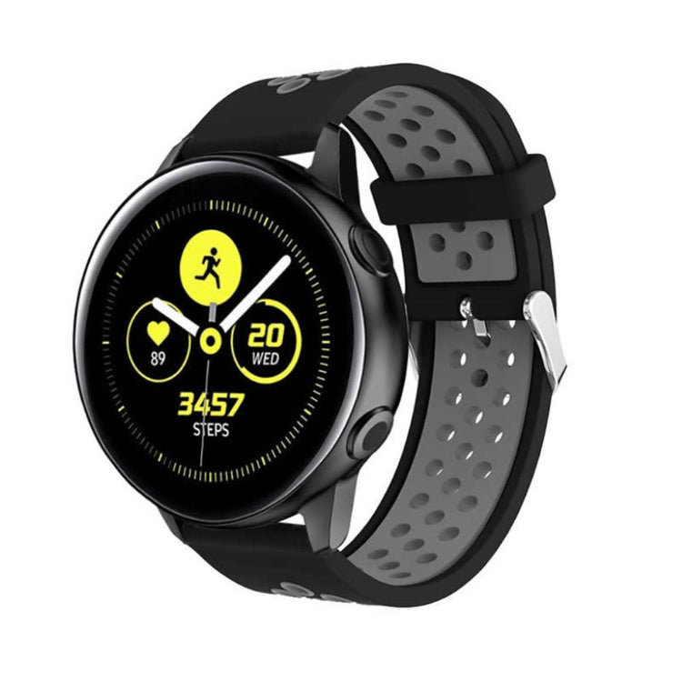 Mega skøn Samsung Galaxy Watch Active Silikone Rem - Sort#serie_2