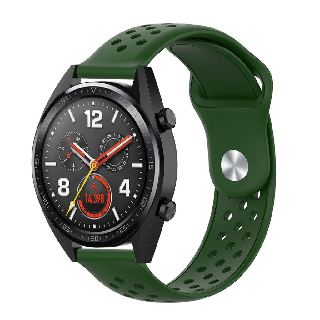  Samsung Galaxy Watch Active / Samsung Gear S2 Silikone Rem - Grøn#serie_6