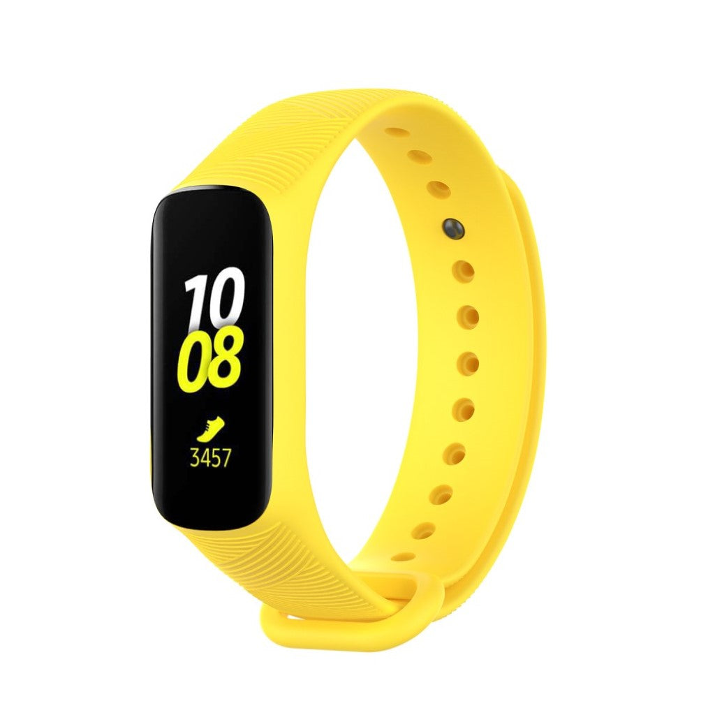 Mega holdbart Samsung Galaxy Fit-e Silikone Rem - Gul#serie_6