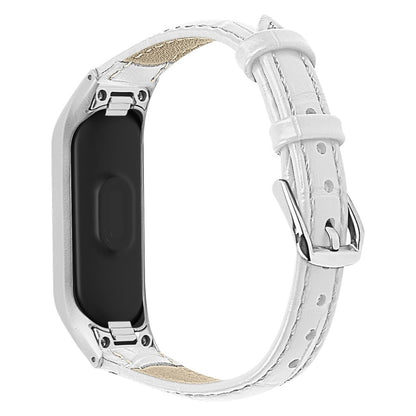 Mega slidstærk Samsung Galaxy Fit-e Ægte læder Rem - Hvid#serie_2