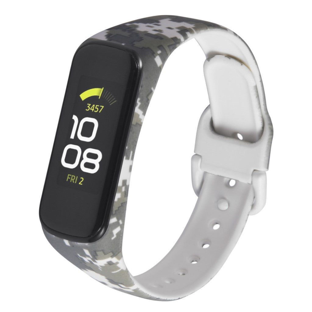 Mega holdbart Samsung Galaxy Fit-e Silikone Rem - Sølv#serie_5