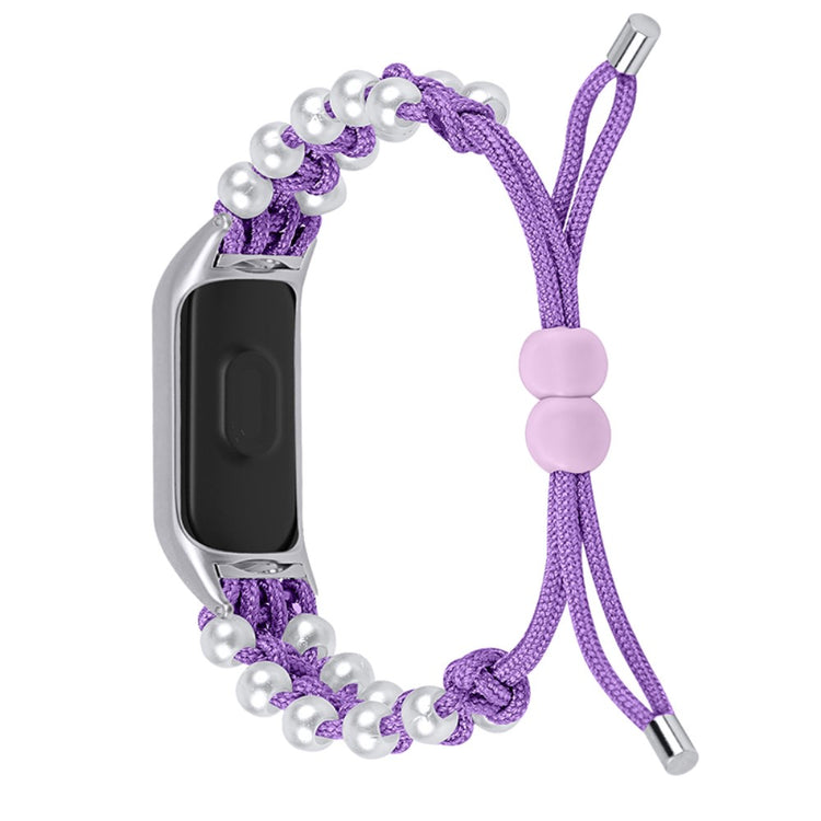 Mega holdbart Samsung Galaxy Fit-e Rhinsten og Nylon Rem - Lilla#serie_8