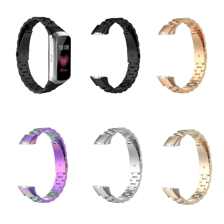 Slidstærk Samsung Galaxy Fit Metal Rem - Sort#serie_1