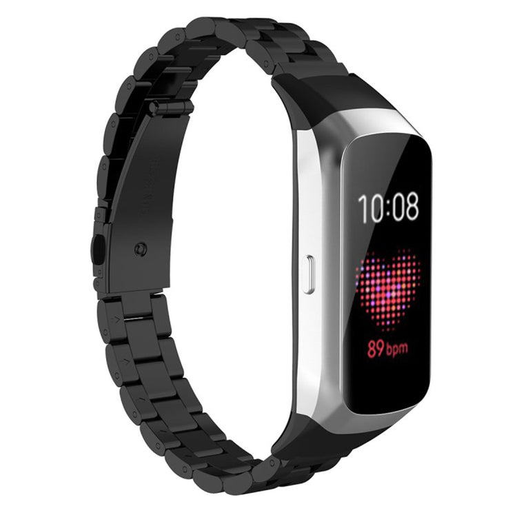 Slidstærk Samsung Galaxy Fit Metal Rem - Sort#serie_1