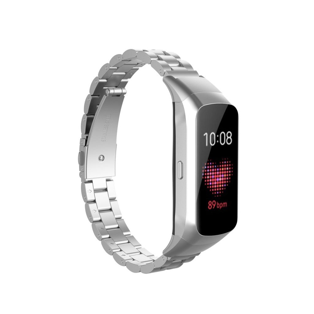 Slidstærk Samsung Galaxy Fit Metal Rem - Sølv#serie_2