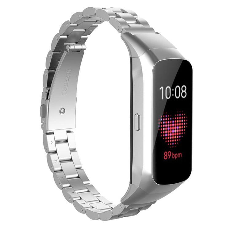 Slidstærk Samsung Galaxy Fit Metal Rem - Sølv#serie_2