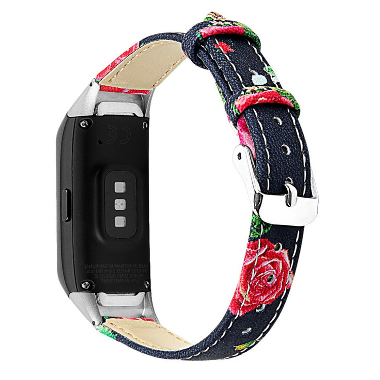 Super holdbart Samsung Galaxy Fit Ægte læder Rem - Sort#serie_1