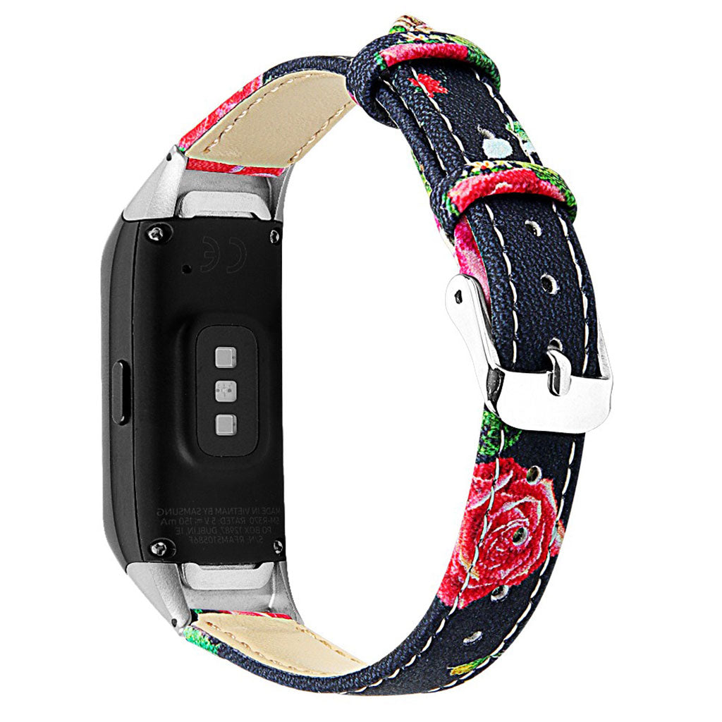 Super holdbart Samsung Galaxy Fit Ægte læder Rem - Sort#serie_1