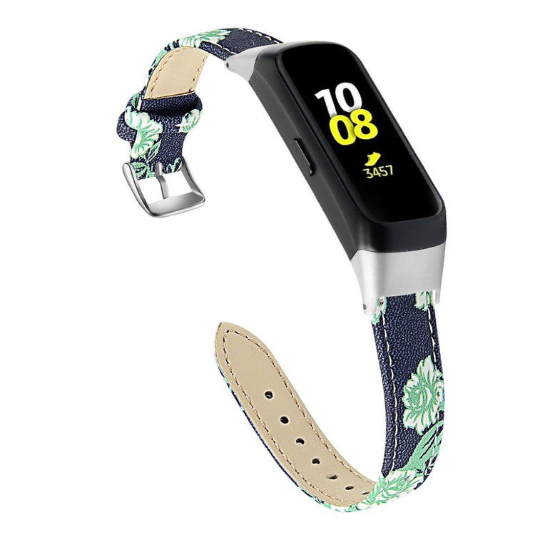 Super holdbart Samsung Galaxy Fit Ægte læder Rem - Grøn#serie_2