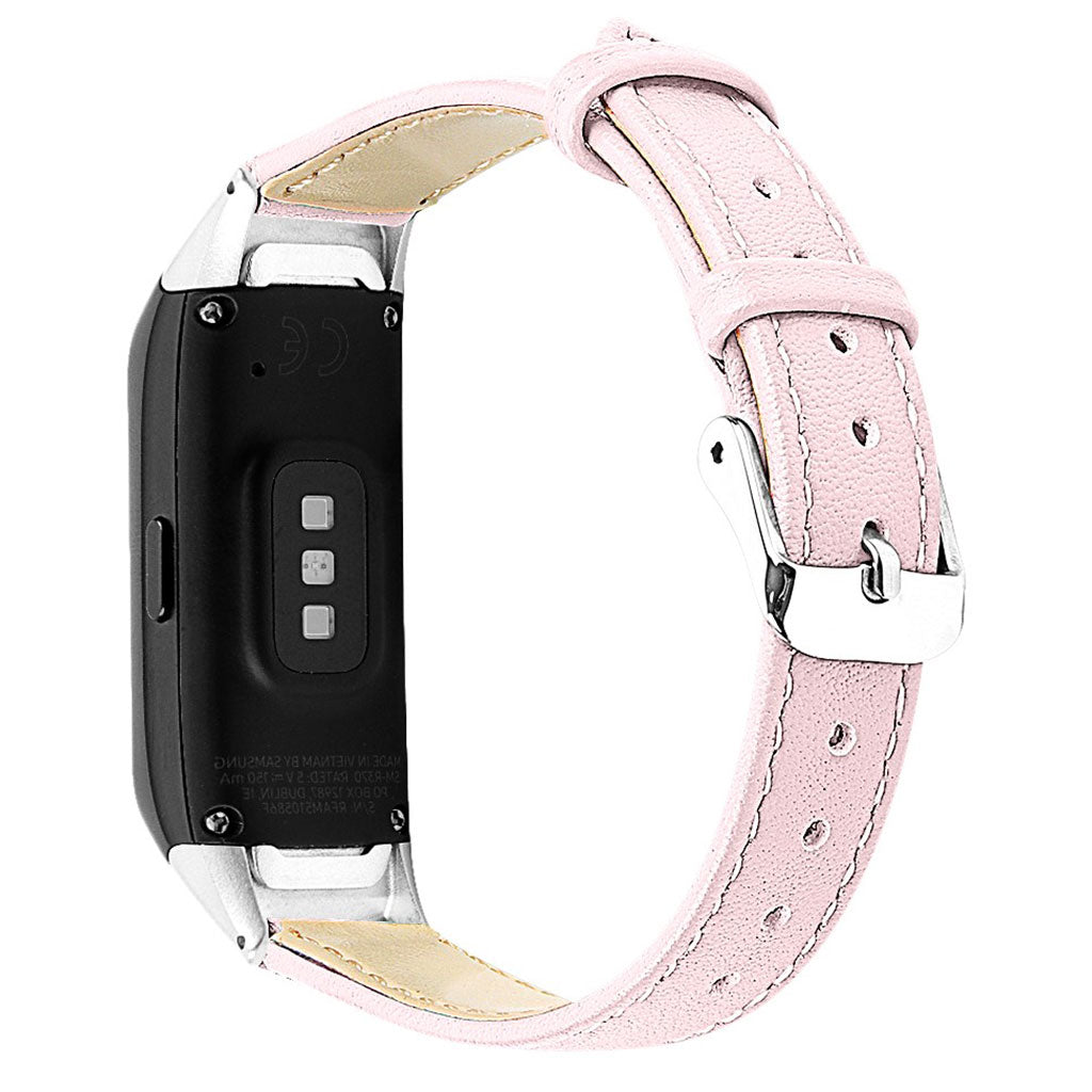 Super holdbart Samsung Galaxy Fit Ægte læder Rem - Pink#serie_8