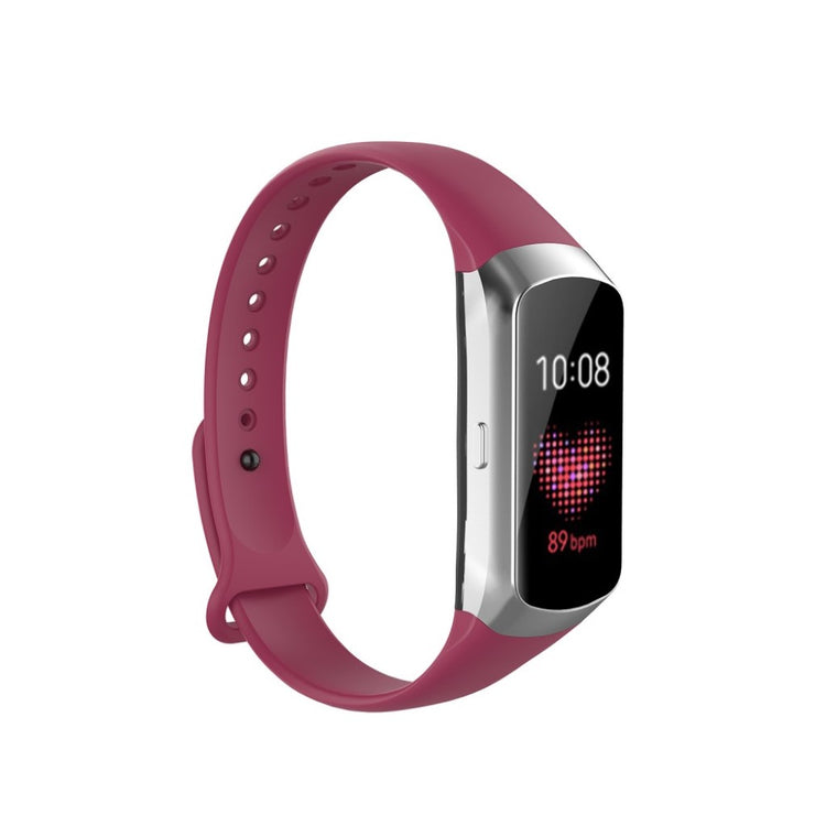 Elegant Samsung Galaxy Fit Silikone Rem - Rød#serie_6