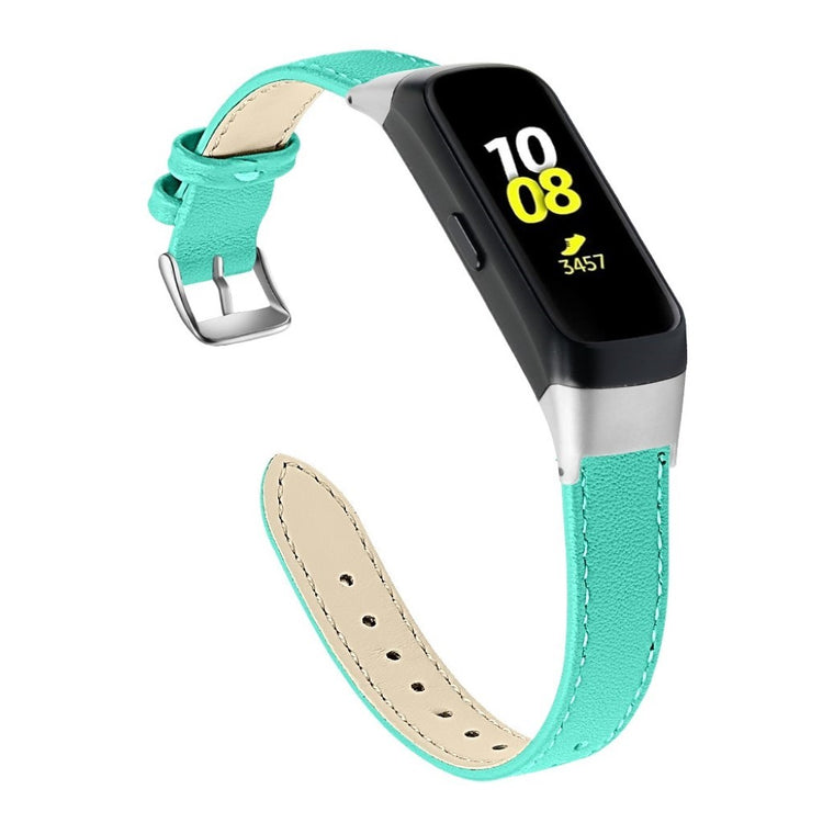 Stilfuld Samsung Galaxy Fit Ægte læder Rem - Grøn#serie_12