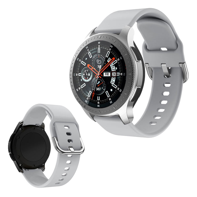 Vildt elegant Samsung Gear S3 Active Silikone Rem - Sølv#serie_3