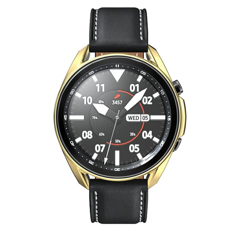 Samsung Galaxy Watch 3 (45mm) Holdbar Silikone Bumper  - Guld#serie_6